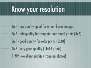 Digital Photography basics