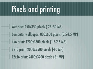 Digital Photography basics