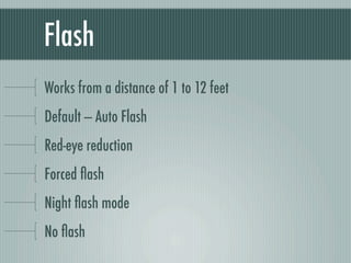 Digital Photography basics