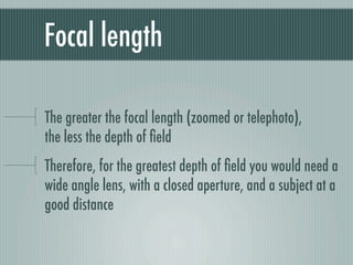 Digital Photography basics