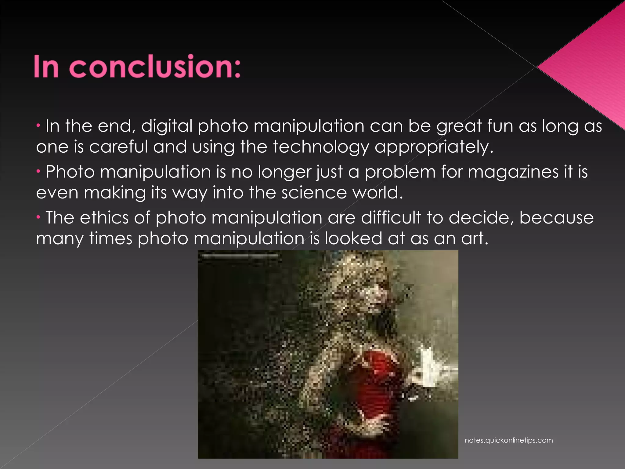 Digital Photo Manipulation | PPT