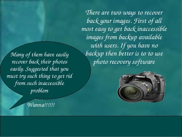 How To Restore Digital Camera Deleted Images
