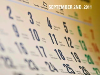 SEPTEMBER 2ND, 2011




      #DIGITALPLANNING // NOVEMBER 2012
 