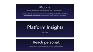 Digital platform mobile