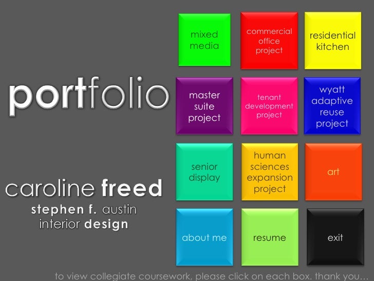 portfolio and cv
