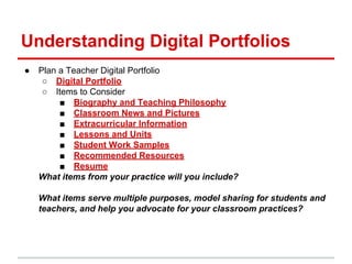 Digital Portfolios for Elementary Classrooms | PDF