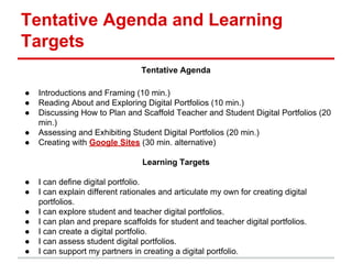 Digital Portfolios for Elementary Classrooms | PDF