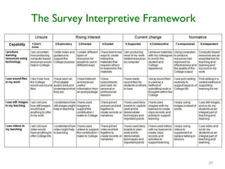 The Survey Interpretive Framework 