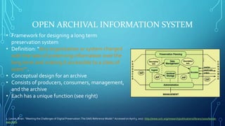 Digital Preservation - Manage and Provide Access