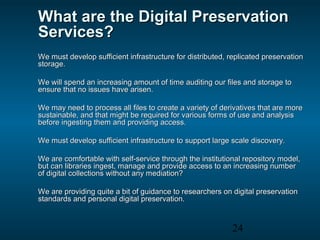 An Introduction to digital preservation at the Library of Congress | PPT