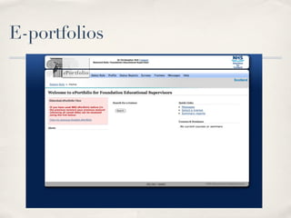 E-portfolios
 