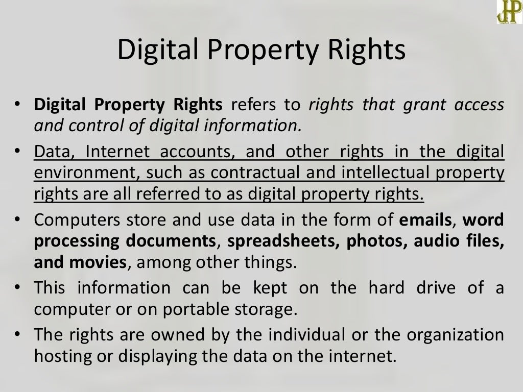 Digital property rights