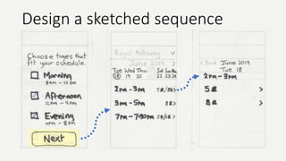 Design a sketched sequence
 