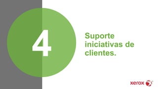 Suporte
iniciativas de
clientes.4
 