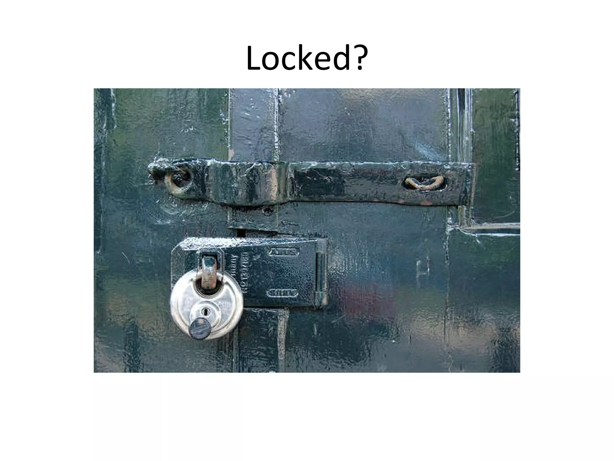 Locked? 