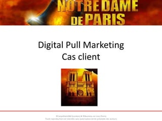 Digital Pull Marketing
Cas client
©CarpeDiemQM (London) & ©Business-on-Line (Paris).
Toute reproduction est interdite sans autorisation écrite préalable des auteurs.
 