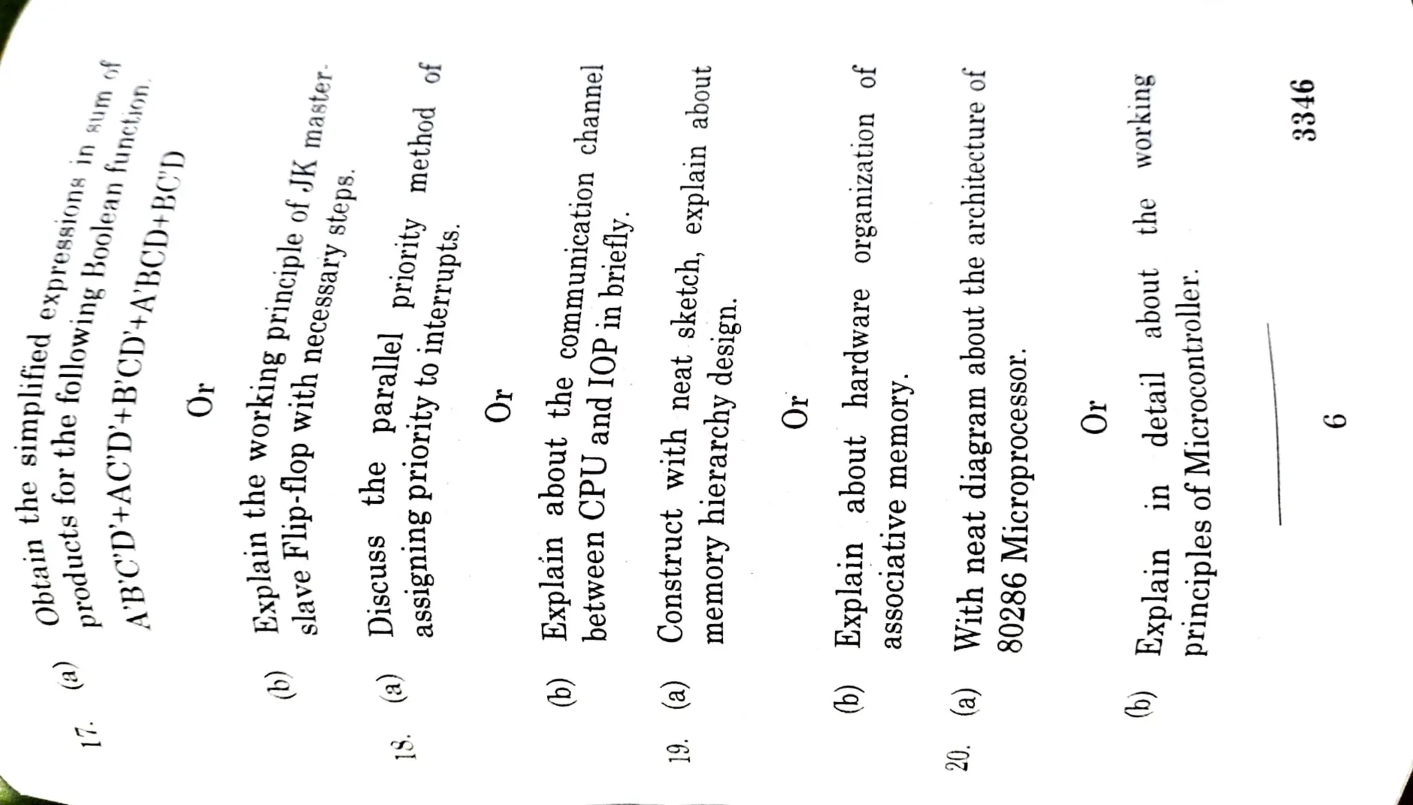 Digital Old Question Paper for Reference (Bharathiyar University) | PDF