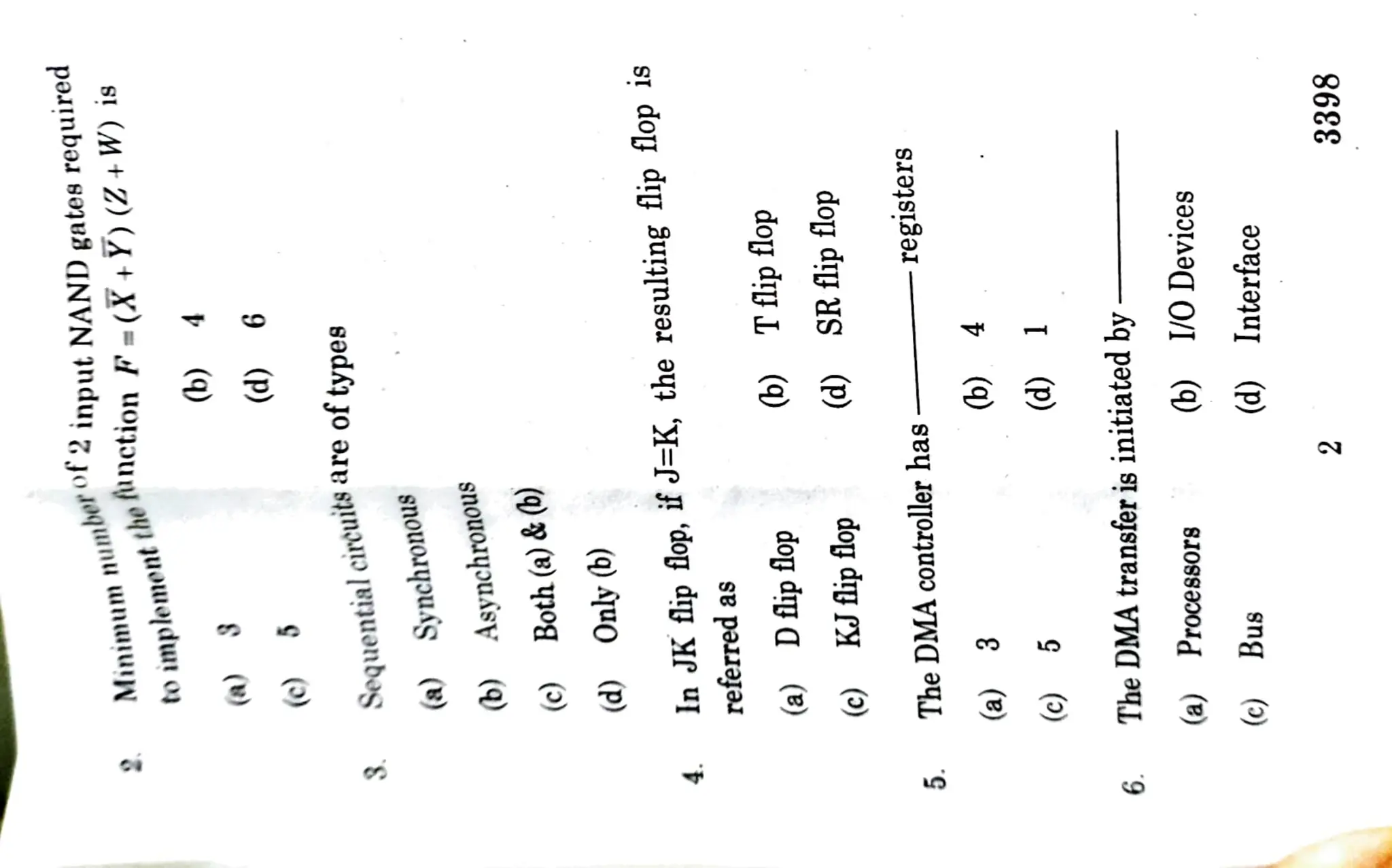 Digital Old Question Paper for Reference (Bharathiyar University) | PDF