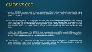 CMOSVS CCD
 