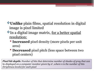 Basic Principles of Digital Radiography (DR) | PPTX