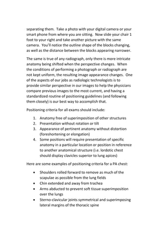 Digital Radiography Image Critique | PDF
