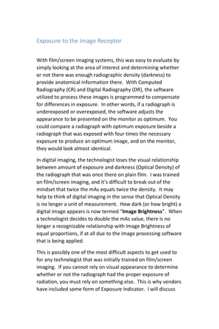 Digital Radiography Image Critique | PDF