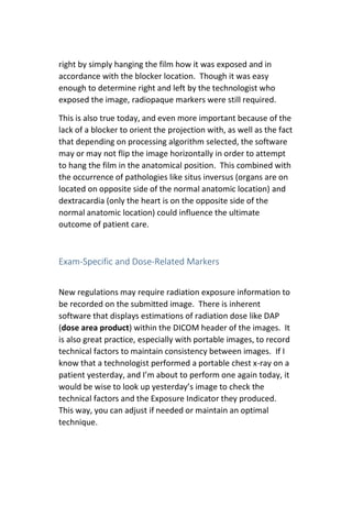 Digital Radiography Image Critique | PDF
