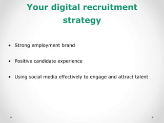 Digital recruitment strategies to attract top talent | PPTX
