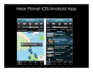 Hear Planet iOS/Android App
 