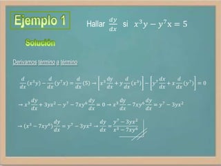 Derivamos término a término

 