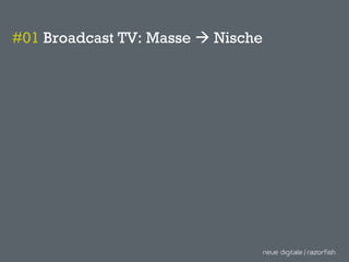 #01  Broadcast TV: Masse    Nische 