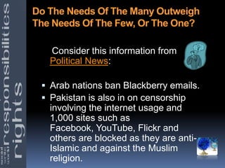 Rights and Responsibilities