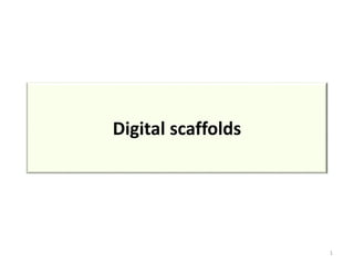 Digital scaffolds
1
 