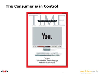 The Consumer is in Control




                             8
 