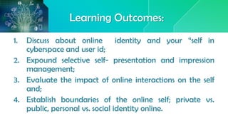 The Digital Self Who Am I in the Cyberworld- Understanding the Self ...