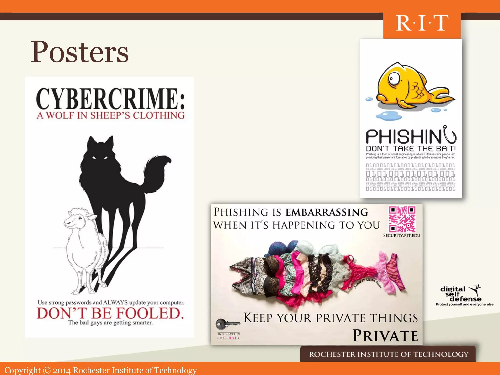 Copyright © 2014 Rochester Institute of Technology
Posters
 