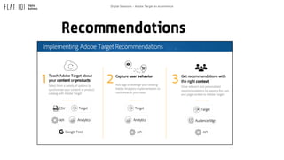 Digital Sessions – Adobe Target en ecommerce
Recommendations
 