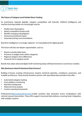 Digital Shelf Services - Category-Level Market Share Tracking | PPTX