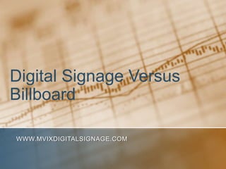 Digital Signage Versus
Billboard

WWW.MVIXDIGITALSIGNAGE.COM
 