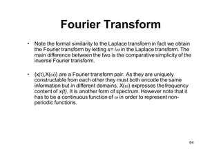 Discrete Fourier Transform
• In reality not only will the signal be of finite duration but it will be
sampled. It is not p...
