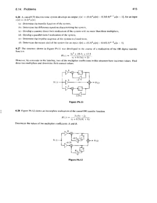 Digital signal processing computer based approach - sanjit mitra