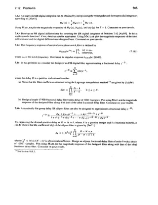 Digital signal processing computer based approach - sanjit mitra
