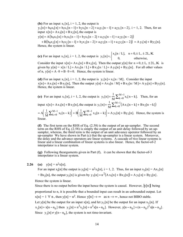 Digital signal processing (2nd ed) (mitra) solution manual