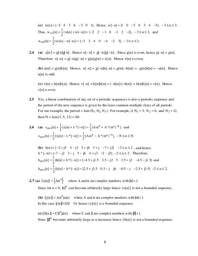 Digital Signal Processing 2nd Ed Mitra Solution Manual