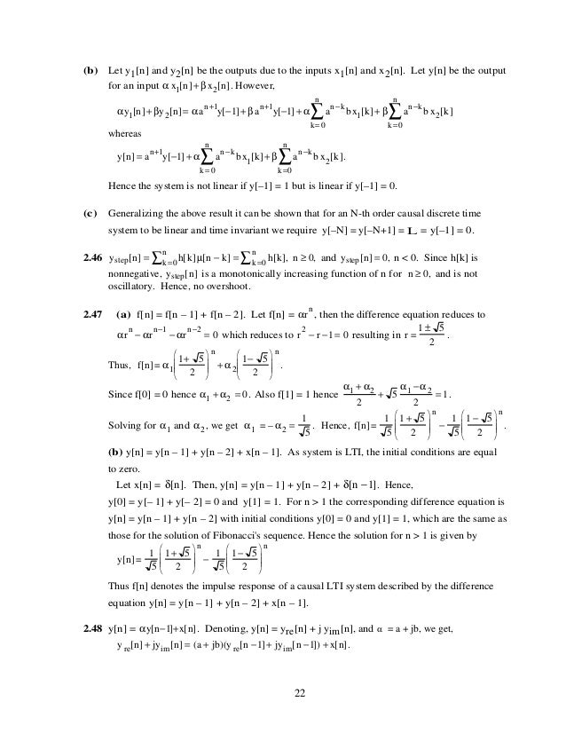 Digital Signal Processing 2nd Ed Mitra Solution Manual
