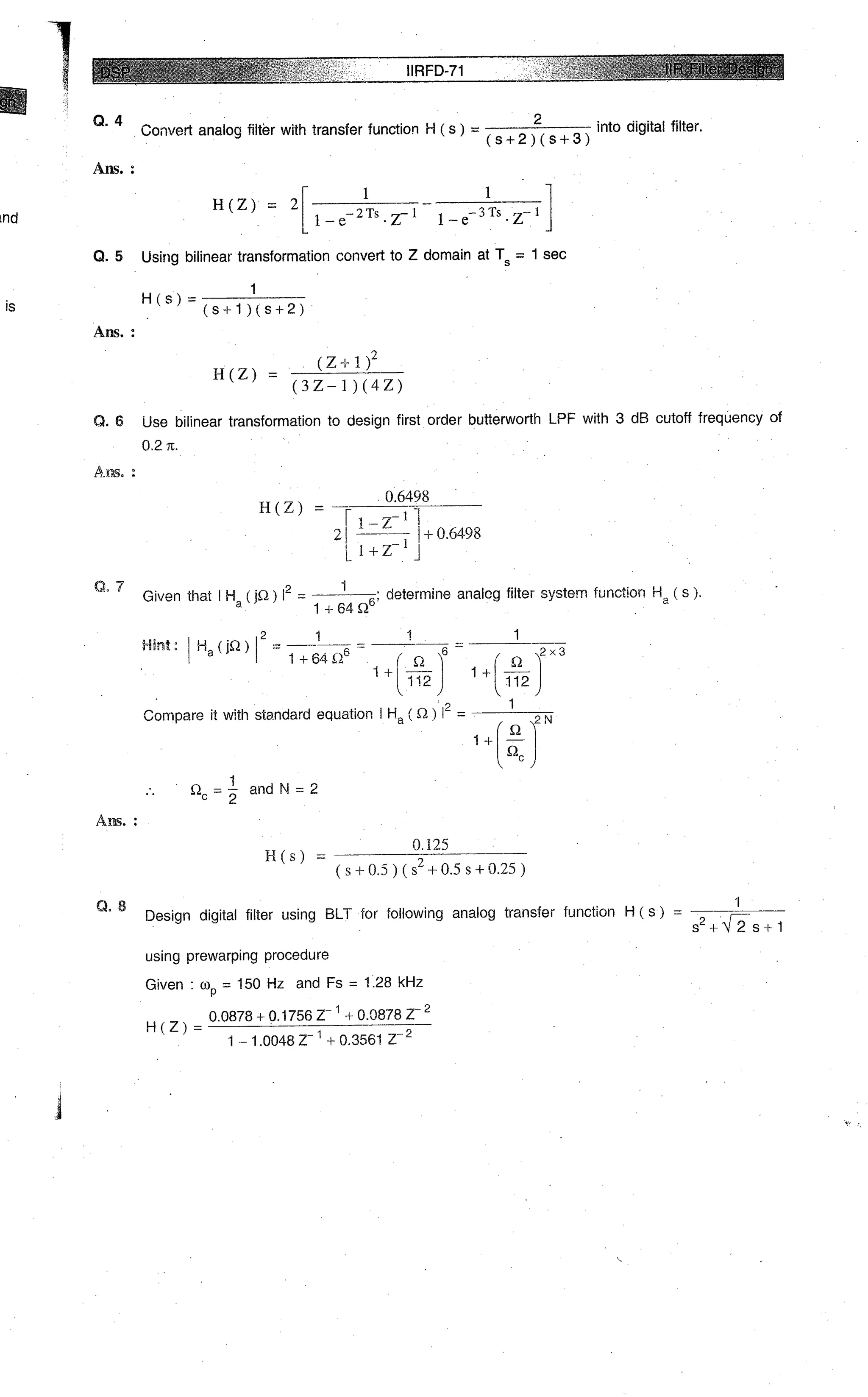 Digital signal processing  by j.s. katre (tech max)