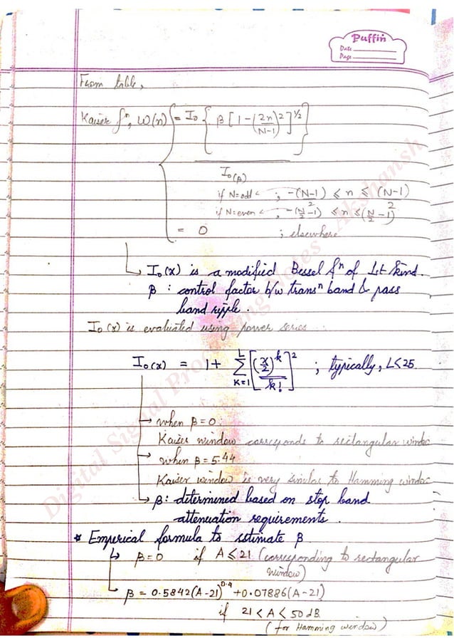 Digital signal processing notes Akshansh