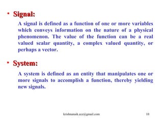 Simple Signal Variables Digital signal processing part1 | PPT