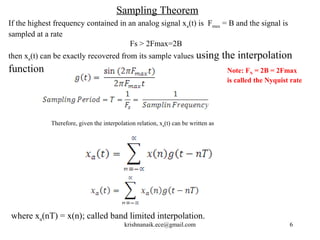 Signal Sanpling Digital signal processing part1 | PPT
