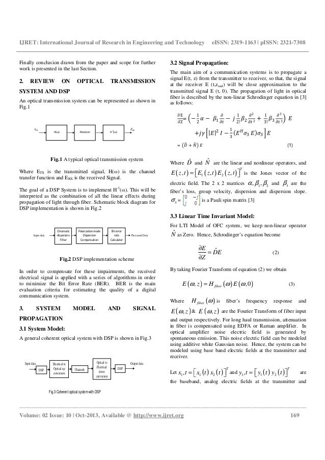 Digital signal processing techniques for lti fiber